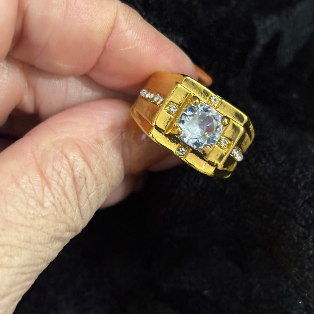 GOLD PLATED/
RING- VINTAGE STYLE - Picture 15 of 16
